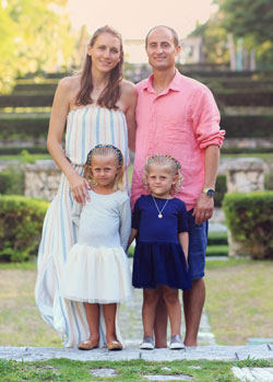 Chiropractor Nick Caras and Family